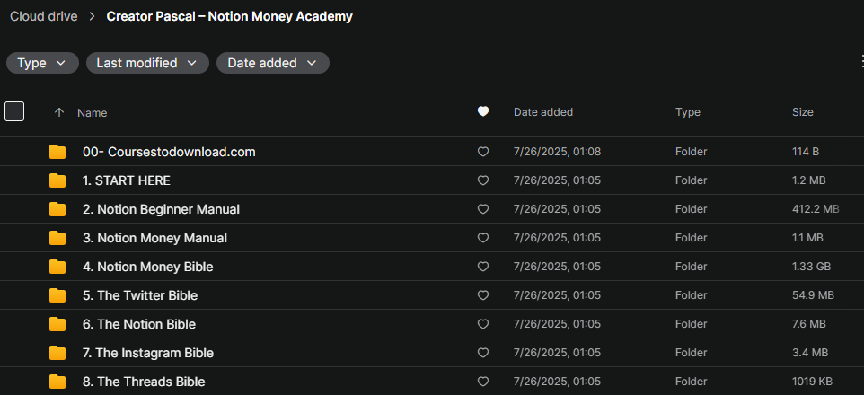 Creator Pascal – Notion Money Academy