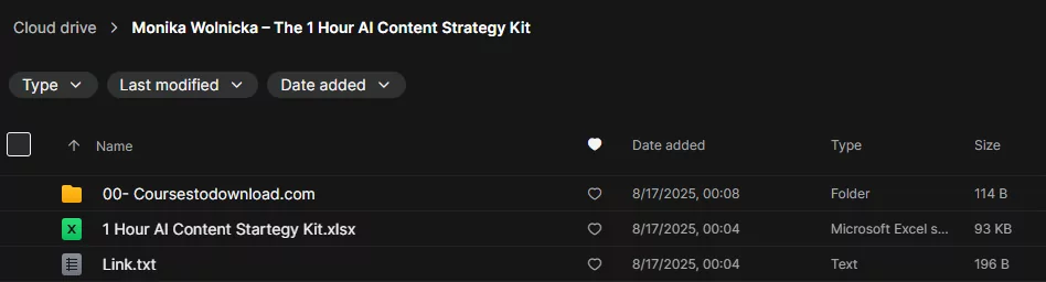 Monika Wolnicka – The 1 Hour AI Content Strategy Kit